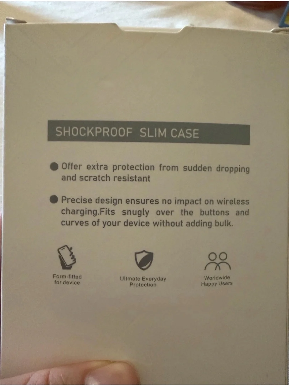 Black Protective Phone Case with Camera Lens Protector Kit